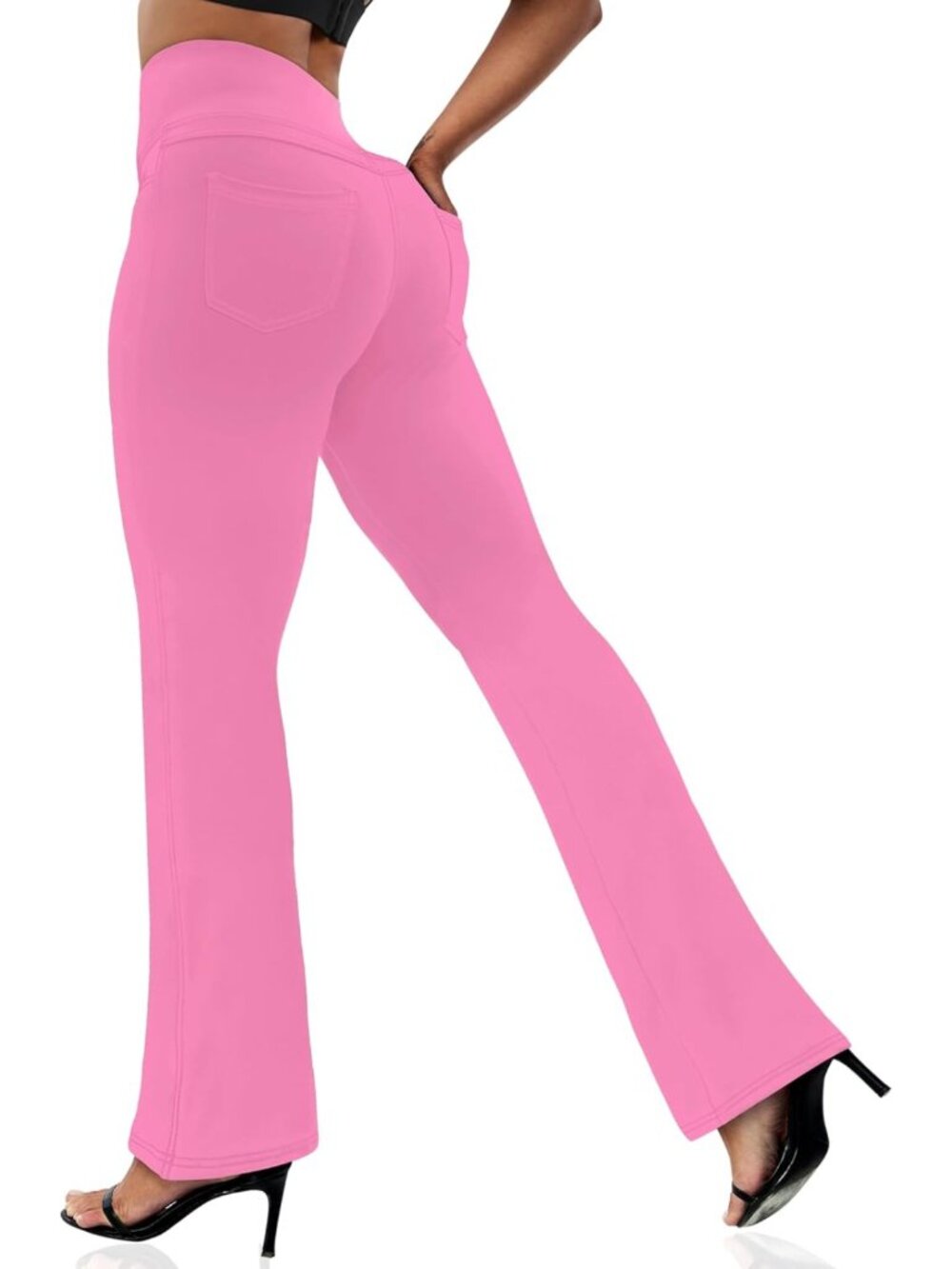 Flare Bootcut Yoga Leggings for Women - High-Waisted with 4 Pockets